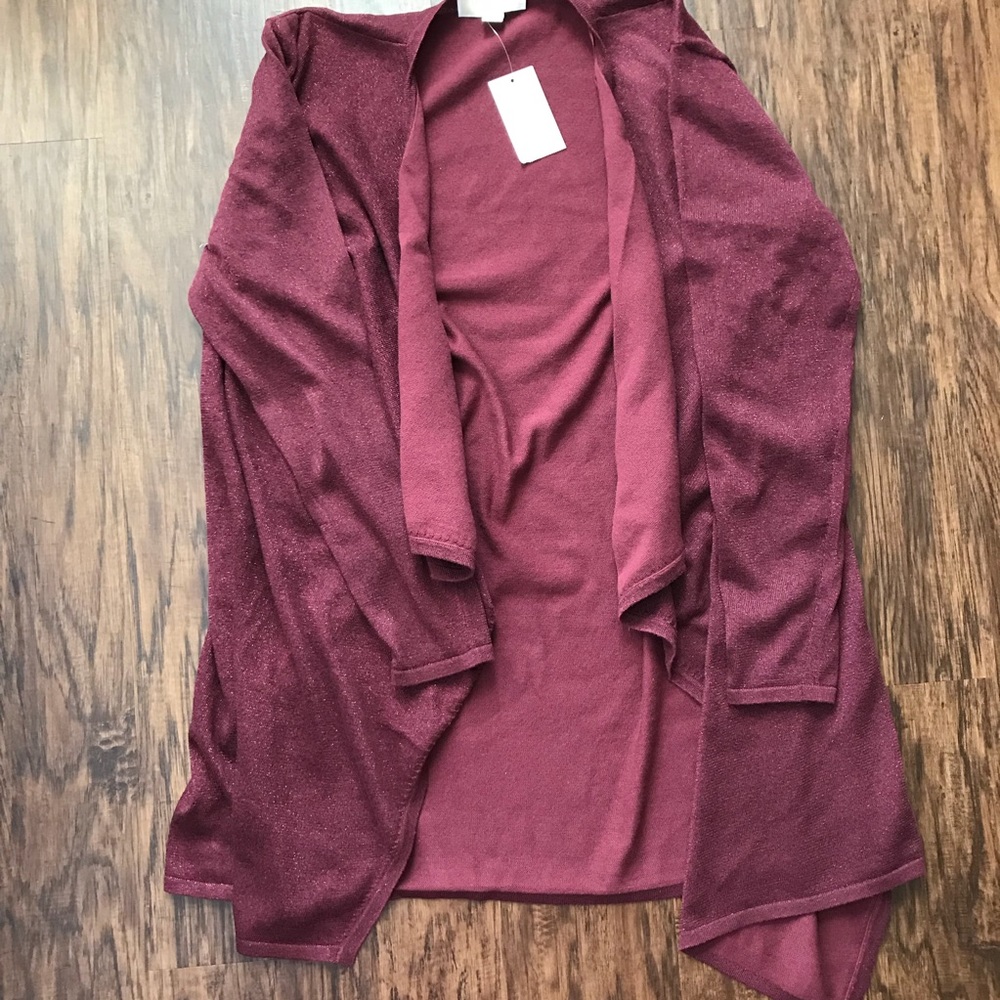 Michael Kors open cardigan NWT L